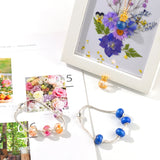 DIY Crystal Epoxy Flat Ball Bracelet Mold with Dried Flowers