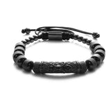 Stainless Steel Cross Bracelet with Flower Charm Bangle