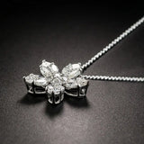 Flower Chocker Necklace AAAAA Cz Filled Wedding Pendants Necklace