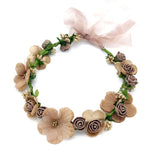 Flower Crown Wedding Bridal Hair Accessories Bridesmaid Crown Gift