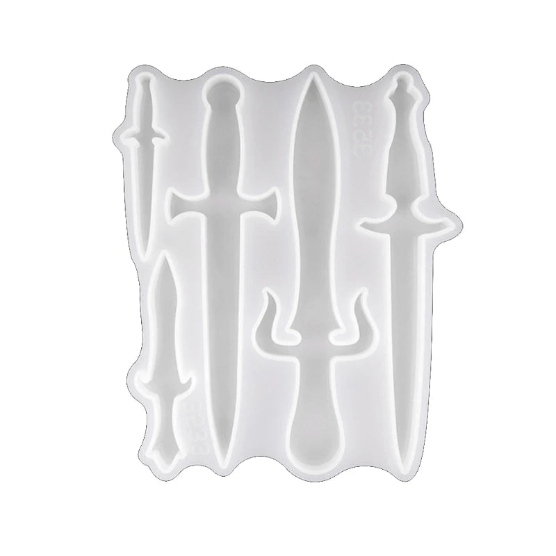 Resin Flower Dagger Silicone Mold