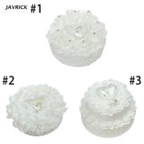 Flower Decorated Ring Box Bearer Pillow Wedding Ring Cushion Wedding Decor