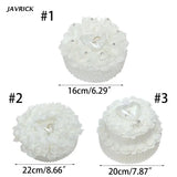 Flower Decorated Ring Box Bearer Pillow Wedding Ring Cushion Wedding Decor