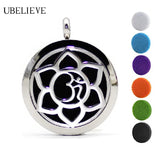 Flower Stainless Steel Perfume Locket Aromatherapy Pendant