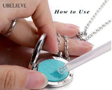 Flower Stainless Steel Perfume Locket Aromatherapy Pendant