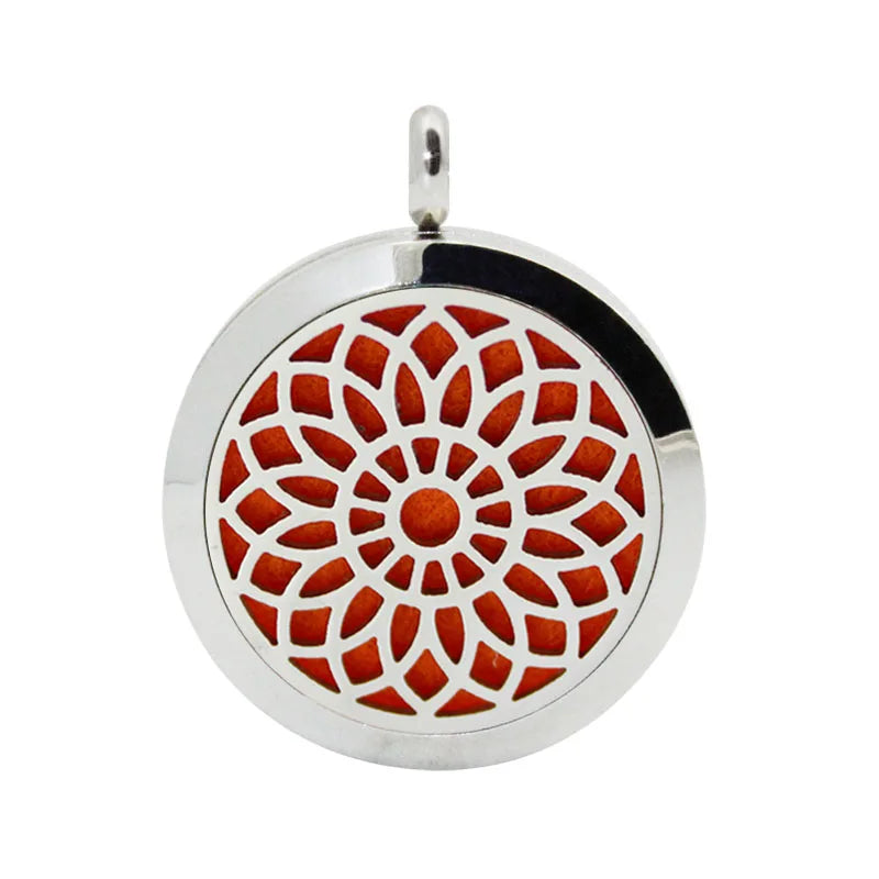 Stainless Steel Aromatherapy Pendant Necklace