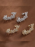 High-end Flower Ear Clips for Women
