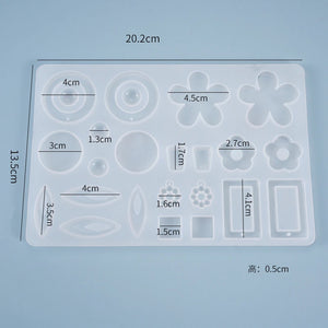 Flower Epoxy Resin Mold for DIY Handcraft Earrings