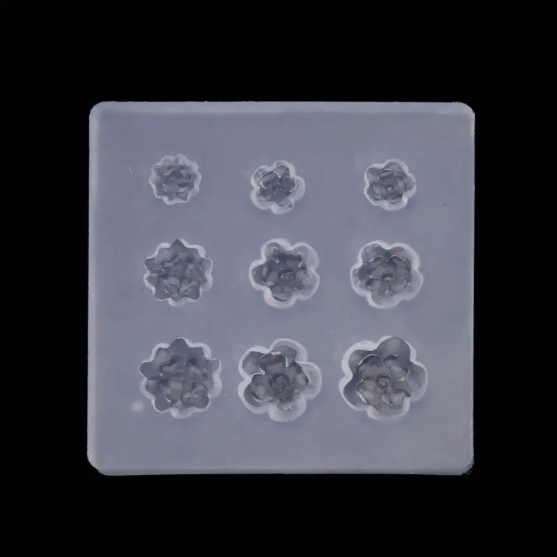 Flower Gemstone Bowtie Bear Resin Mold Epoxy Resin Casting Mold