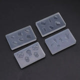 Flower Gemstone Bowtie Bear Resin Mold Epoxy Resin Casting Mold Nail Art