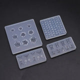 Flower Gemstone Bowtie Bear Resin Mold Epoxy Resin Casting Mold Nail Art