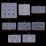 Flower Gemstone Bowtie Bear Resin Mold Epoxy Resin Casting Mold Nail Art Craft