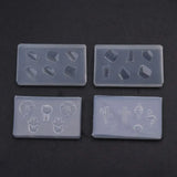 Flower Gemstone Bowtie Bear Resin Mold Epoxy Resin Casting Mold Nail Art