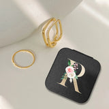 Flower Letters Jewelry Box Portable Organizer Display Travel Jewelry Case Boxes