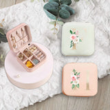 Flower Letters Jewelry Boxes Organizer Display Travel Jewelry Case Boxes