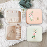 Flower Letters Jewelry Boxes Organizer Display Travel Jewelry Case Boxes