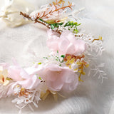 Lace-up Flower Hair Band Wreath Headdress Korean-Style Princess Wedding Jewelry
