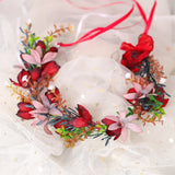 Lace-up Flower Hair Band Wreath Headdress Korean-Style Princess Wedding Jewelry