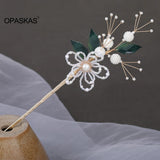 Vintage Floral Hair Clips Hairpins Chinese Pearl Hanfu Accessoires