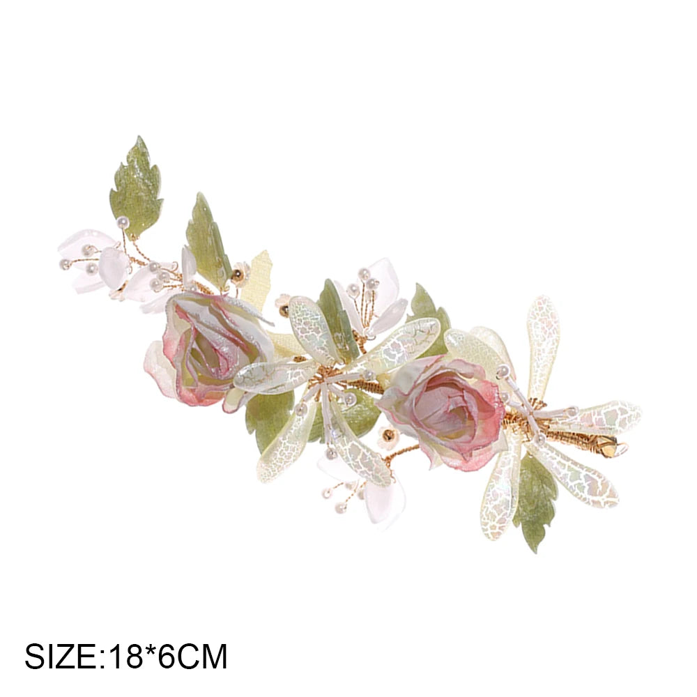 Vintage Floral Pearl Chinese Hanfu Hair Accessories
