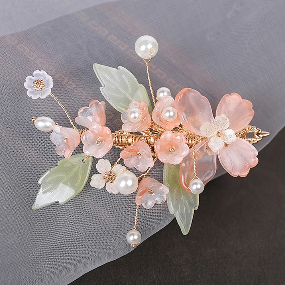 Vintage Flower Hair Clips Tiaras Wedding Bridal Hairpins