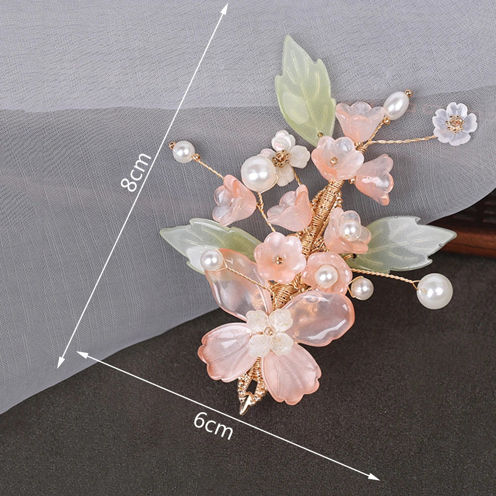 Vintage Flower Hair Clips Tiaras Wedding Bridal Hairpins