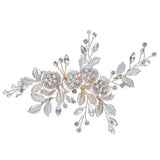 Rhinestone Flower Hair Comb for Wedding