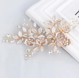 Rhinestone Flower Hair Comb for Wedding