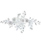 Rhinestone Flower Hair Comb for Wedding