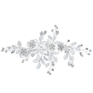 Rhinestone Flower Hair Comb Bridal Wedding Hair Accessories