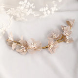 Pearl Flower Hairband for Bride Wedding Hair Jewelry Women