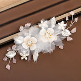 Rhinestone Flower Hairpins Clips for Bride Wedding Hair Styling