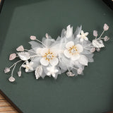Rhinestone Flower Hairpins Clips for Bride Wedding Hair Styling