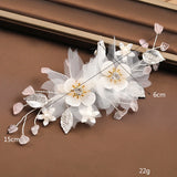 Rhinestone Flower Hairpins Clips for Bride Wedding Hair Styling