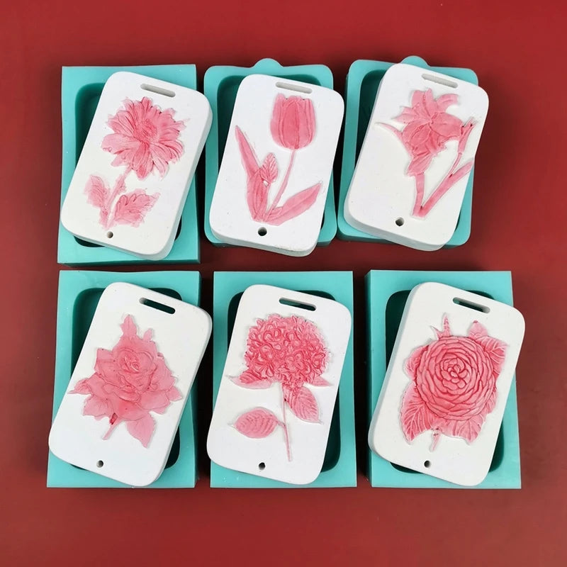 Flower Hanging Tag Epoxy Resin Mold for DIY Crafts