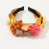 Rhinestone Crystal Flower Headband Hair Accessories for Women Girls