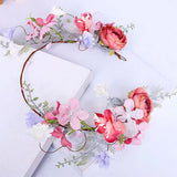 Flower Headband Tiara Garland Bride Hair Jewelry Wedding Hair Accessories