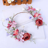 Flower Headband Tiara Garland Bride Hair Jewelry Wedding Hair Accessories