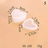 Flower Heart Hexagon Resin Silicone Mould Jewelry DIY Tool