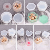 Flower Heart Hexagon Resin Silicone Mould Jewelry DIY Tool