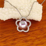 Flower Hot Mounts Pendant Base Mountings for Pearls Beads Stones, 10pcs/lot