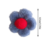 Khaki Rose Red Hair Claw Hair Clip For Women