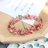 Sweet Flower Lace Edge Neck Clavicle Chain for Women