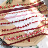 Sweet Flower Lace Edge Neck Clavicle Chain for Women
