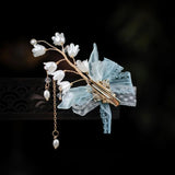 Flower Lace Hairpin Hair Clips Pearl Tassel Barrettes