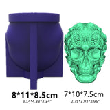 Skull Silicone Mold Resin Epoxy Casting DIY Candle Jewelry