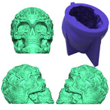 Skull Silicone Mold Resin Epoxy Casting DIY Candle Jewelry