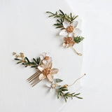 Flower Leaf Hairpins Bridal Jewelry Wedding Accessories