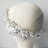 Flower Leaf Jewelry Bridal Hair Combs Tiara for Wedding