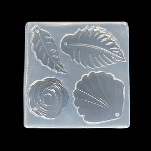 Leaf Earrings Resin Mold DIY Crafts Necklace Pendant Silicone Mould